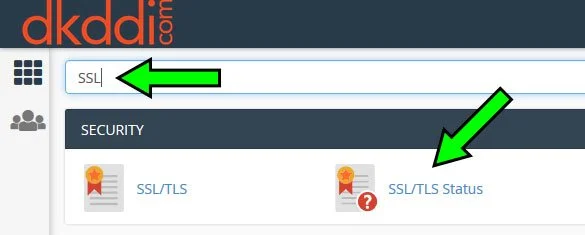 cPanel search SSL