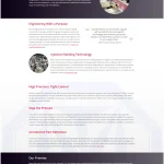 Matrix Tool Inc. Interior Page