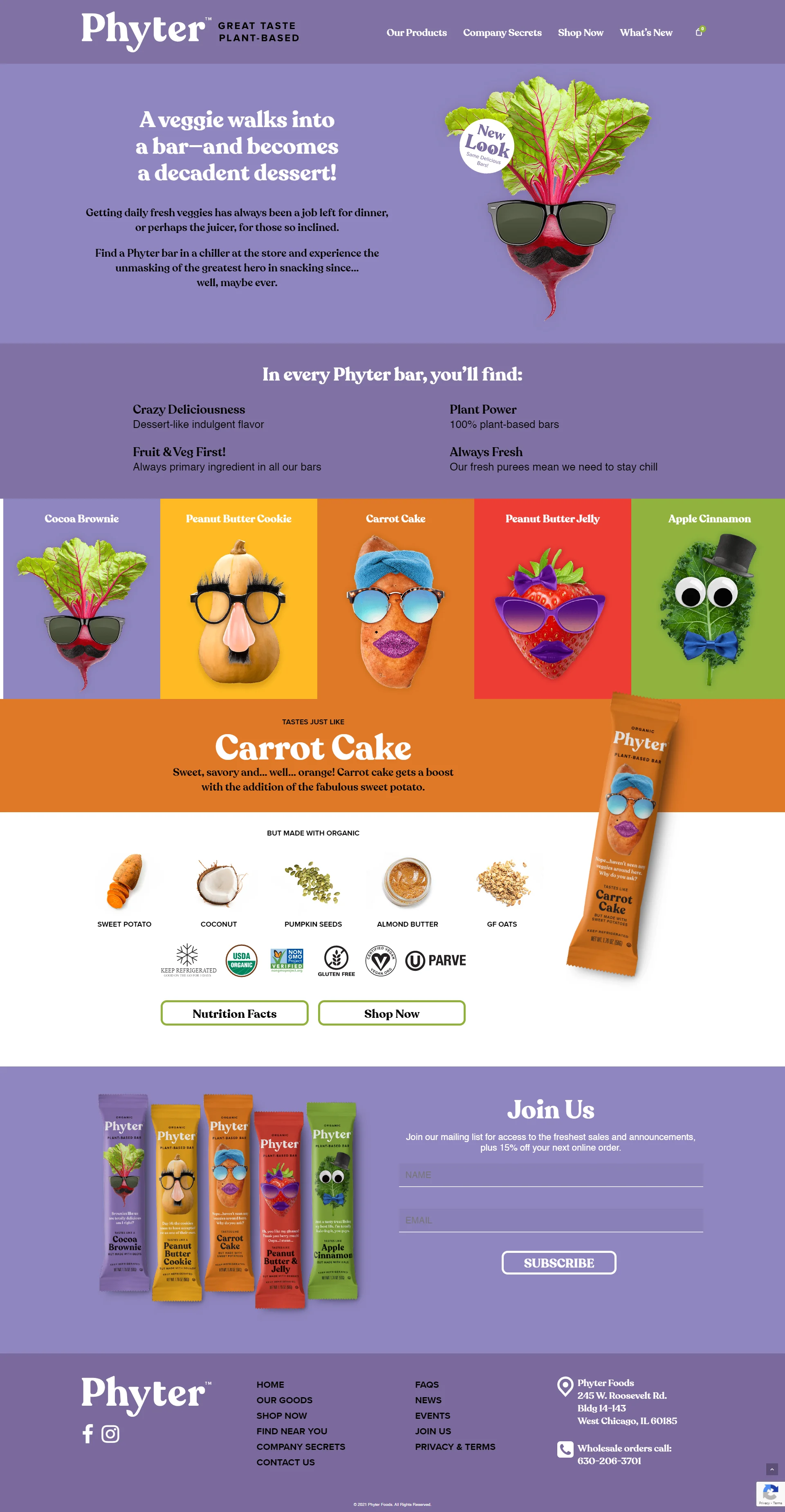 Phyter Food Home Page Full