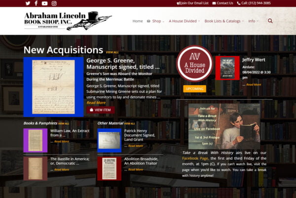 A. Lincoln Book Shop, Inc. Feature
